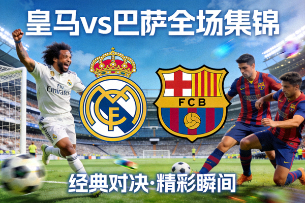 皇家马德里对阵巴塞罗那全场集锦封面图